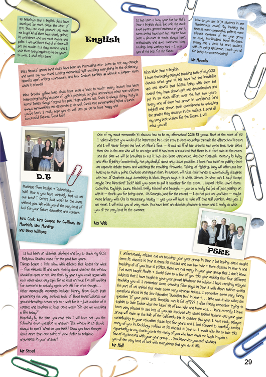 Year 11 Yearbook Sample Pages Hardy's Yearbooks