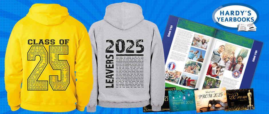 School leavers yearbooks and hoodies combo offer