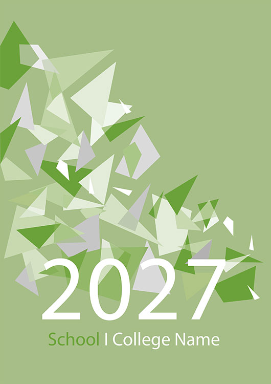 Clean And Green school yearbook template