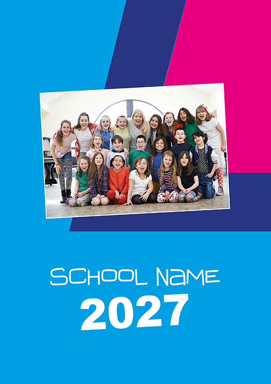 Contemporary Mag school yearbook template