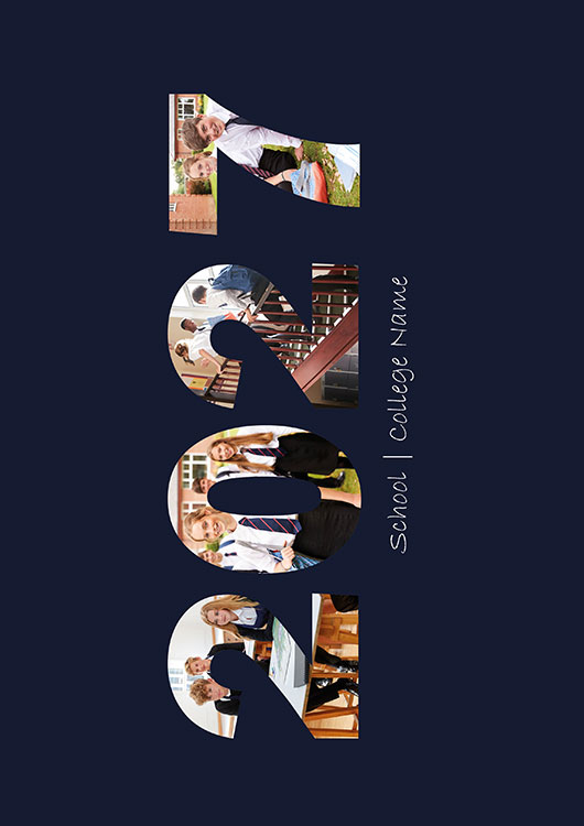 Landscape school yearbook template