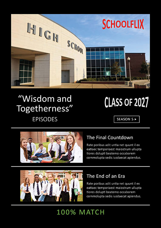 Schoolflix Theme school yearbook template