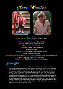 Year 6 sample yearbook page y6-p5