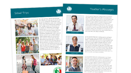Dynamic yearbook template