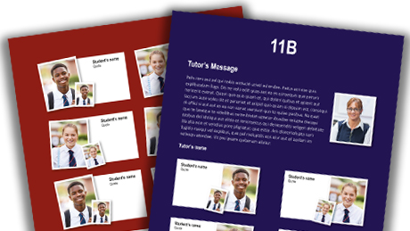 Modernistic yearbook template